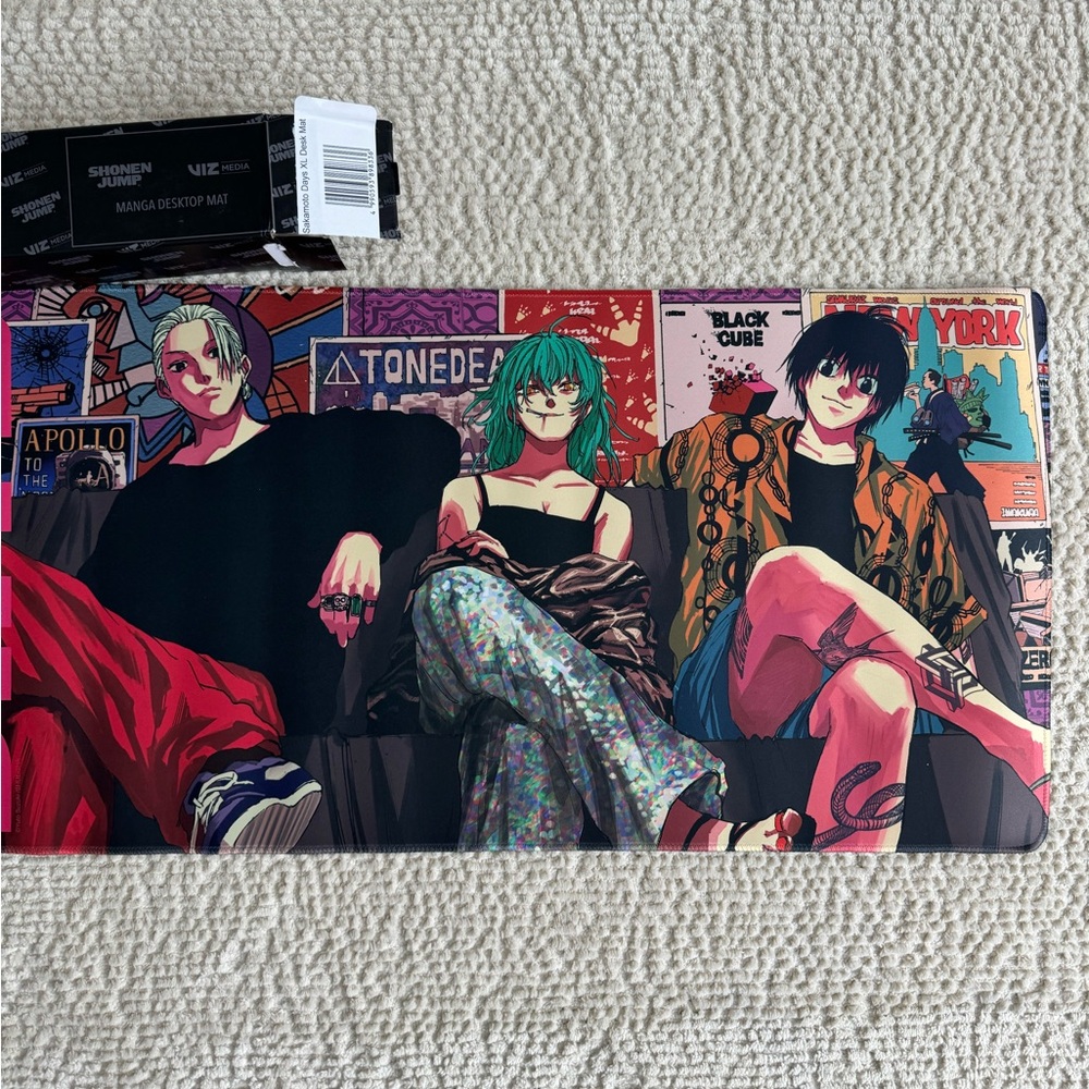 Sakamoto Days anime desk mat from Shonen Jump Shop Japan